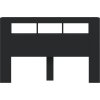 Čelo postele LED 160x18,5x103,5 cm kompozitní dřevo [837352] (Barva Černá)