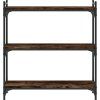 Knihovna se 3 policemi 80x30x86 cm kompozitní dřevo [837668] (Barva dub sonoma)