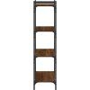 Knihovna se 4 policemi 80x30x120 cm kompozitní dřevo [837675] (Barva Šedá sonoma)