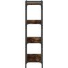 Knihovna se 4 policemi 80x30x120 cm kompozitní dřevo [837675] (Barva Šedá sonoma)