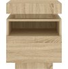 Noční stolek s LED osvětlením 40 x 39 x 48,5 cm [836794] (Barva Šedá sonoma)