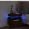 Noční stolek s LED osvětlením 40 x 39 x 48,5 cm [836794] (Barva Šedá sonoma)