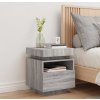 Noční stolek s LED osvětlením 40 x 39 x 48,5 cm [836794] (Barva Šedá sonoma)
