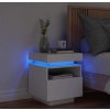 Noční stolek s LED osvětlením 40 x 39 x 48,5 cm [836794] (Barva Šedá sonoma)