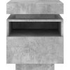 Noční stolek s LED osvětlením 40 x 39 x 48,5 cm [836794] (Barva Šedá sonoma)