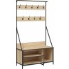 Stojan na oblečení s prostorem pro obuv 100x41x184 cm [837868] (Barva dub sonoma)