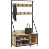 Stojan na oblečení s prostorem pro obuv 100x41x184 cm [837868] (Barva dub sonoma)