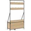 Stojan na oblečení s prostorem pro obuv 100x41x184 cm [837868] (Barva dub sonoma)