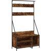 Stojan na oblečení s prostorem pro obuv 100x41x184 cm [837868] (Barva dub sonoma)