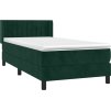 Box spring postel s matrací 90x200 cm samet [3131061] (Barva Tmavě moddrá)