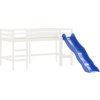 Dětská patrová postel s věží 80 x 200 cm borovice [3207094] (Barva Bílo-modrá)