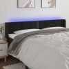 Čelo postele s LED 163 x 16 x 78/88 cm samet [3123150] (Barva Světle šedá)