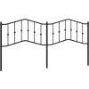 Kovové náhradní čelo postele 200 cm [373827] (Barva Černá)