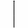 Kovové čelo postele 160 cm [374374] (Barva Černá)