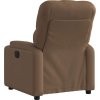 Polohovací křeslo textil [372484] (Barva Tmavě hnědá)