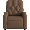Polohovací křeslo textil [372484] (Barva Tmavě hnědá)