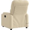 Masážní polohovací křeslo textil [372499] (Barva Taupe)