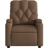 Masážní polohovací křeslo textil [372499] (Barva Taupe)