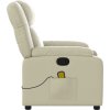 Masážní polohovací křeslo umělá kůže [373535] (Barva Cappuccino)