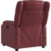 Masážní polohovací křeslo umělá kůže [373535] (Barva Cappuccino)