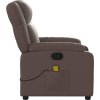 Masážní polohovací křeslo umělá kůže [373535] (Barva Cappuccino)