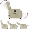 Masážní polohovací křeslo umělá kůže [373535] (Barva Cappuccino)