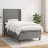 Box spring postel s matrací 80x200 cm textil [3131307] (Barva Černá)