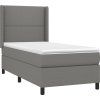 Box spring postel s matrací a LED 80x200 cm textil [3138191] (Barva Černá)