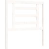Rám postele s čelem Single masivní dřevo [3194667] (Barva Bílá)