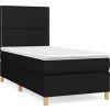 Box spring postel s matrací 90x200 cm textil [3142230] (Barva Krémová)