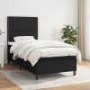 Box spring postel s matrací 90x200 cm textil [3141670] (Barva Krémová)