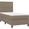 Box spring postel s matrací 90x200 cm textil [3141670] (Barva Krémová)