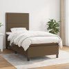 Box spring postel s matrací 90x200 cm textil [3141670] (Barva Krémová)