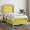 Box spring postel s matrací a LED 80 x 200 cm textil [3138751] (Barva Černá)