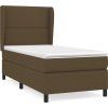 Box spring postel s matrací 90x190 cm textil [3127847] (Barva Černá)