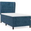 Box spring postel s matrací 80 x 200 cm samet [3129119] (Barva Černá)