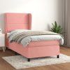 Box spring postel s matrací 80 x 200 cm samet [3129119] (Barva Černá)