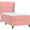 Box spring postel s matrací 80 x 200 cm samet [3129119] (Barva Černá)