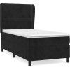Box spring postel s matrací 80 x 200 cm samet [3129119] (Barva Černá)