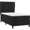 Box spring postel s matrací 80 x 200 cm samet [3129119] (Barva Černá)
