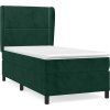 Box spring postel s matrací 80 x 200 cm samet [3129119] (Barva Černá)