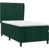 Box spring postel s matrací 80 x 200 cm samet [3129119] (Barva Černá)