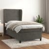 Box spring postel s matrací 80 x 200 cm samet [3129119] (Barva Černá)