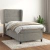 Box spring postel s matrací 80 x 200 cm samet [3129119] (Barva Černá)