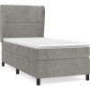 Box spring postel s matrací 80 x 200 cm samet [3129119] (Barva Černá)