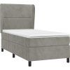 Box spring postel s matrací 80 x 200 cm samet [3129119] (Barva Černá)