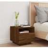 Noční stolek s LED osvětlením 40 x 39 x 37 cm [836802] (Barva dub sonoma)
