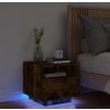 Noční stolek s LED osvětlením 40 x 39 x 37 cm [836802] (Barva dub sonoma)