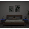 Nástěnné noční stolky s LED osvětlením 2 ks [836837] (Barva Šedá sonoma)