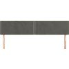 Čela postele 160x5x78/88 cm samet [345960] (Barva Černá)